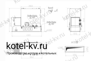 Чертеж котла КВм 1500 ТЛПХ