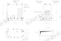 Котел на дровах 580 КВт чертеж